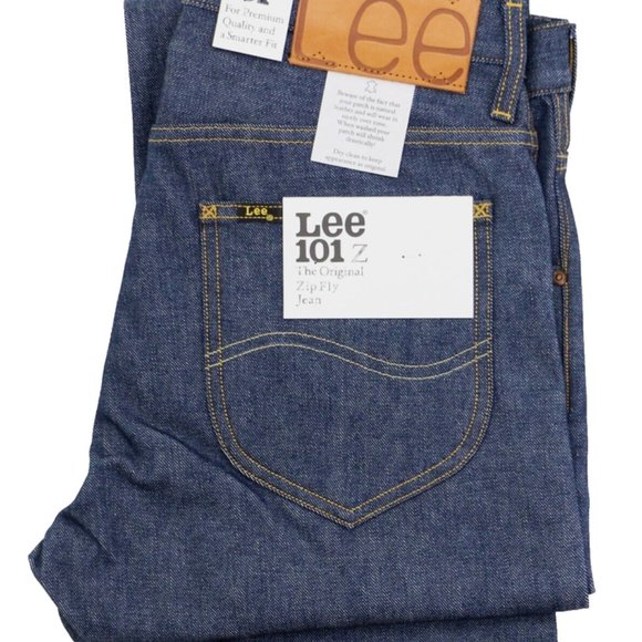 Lee 101Z Size W30 L32 Men's Jeans Regular Straight Japanese Selvedge Denim Italy